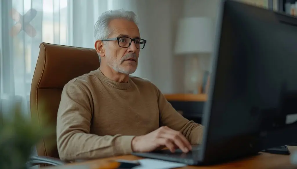 Idoso comprando pelo computador - Nexo-curso_segurança